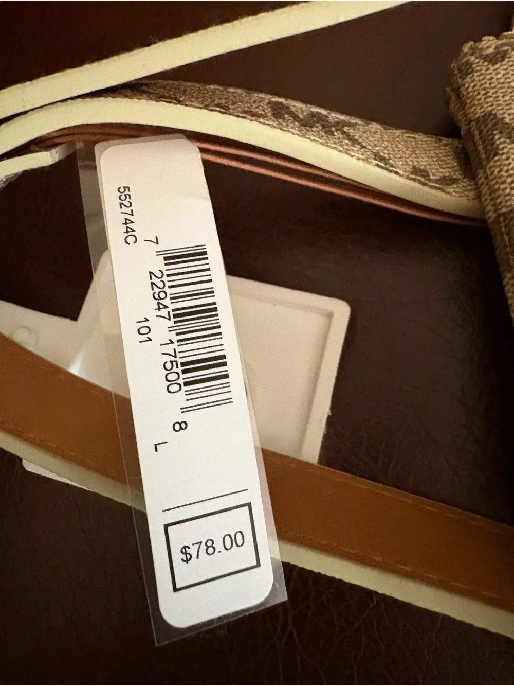 Michael Kors Beige Logo Belt Pouch